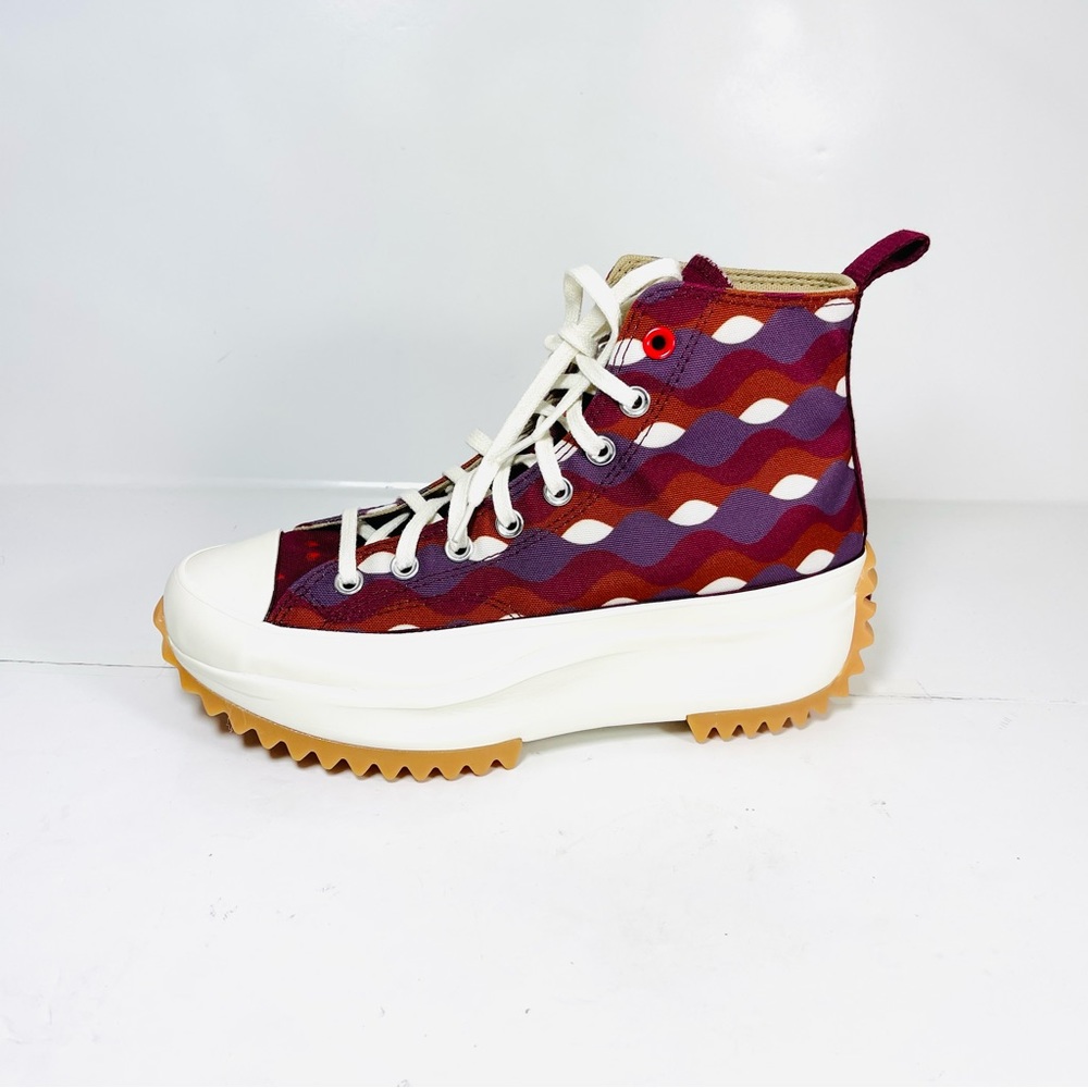 Converse Run Star Hike Hi Women’s Platform Sneakers Size 9.5 Dark‎ Beetroot